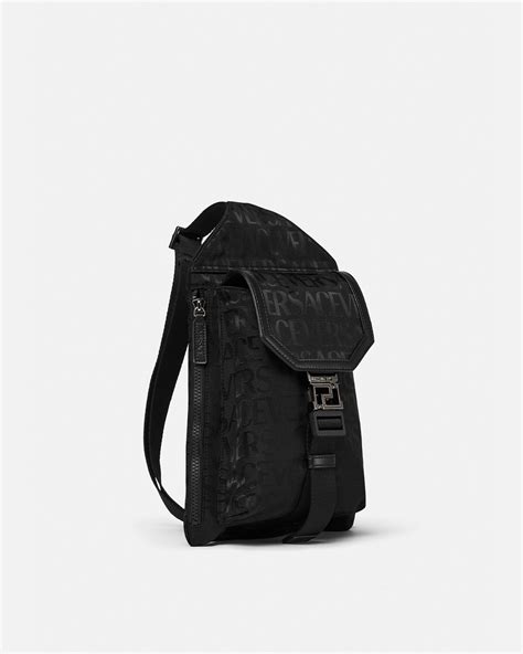 versace sling backpack|Versace backpack price.